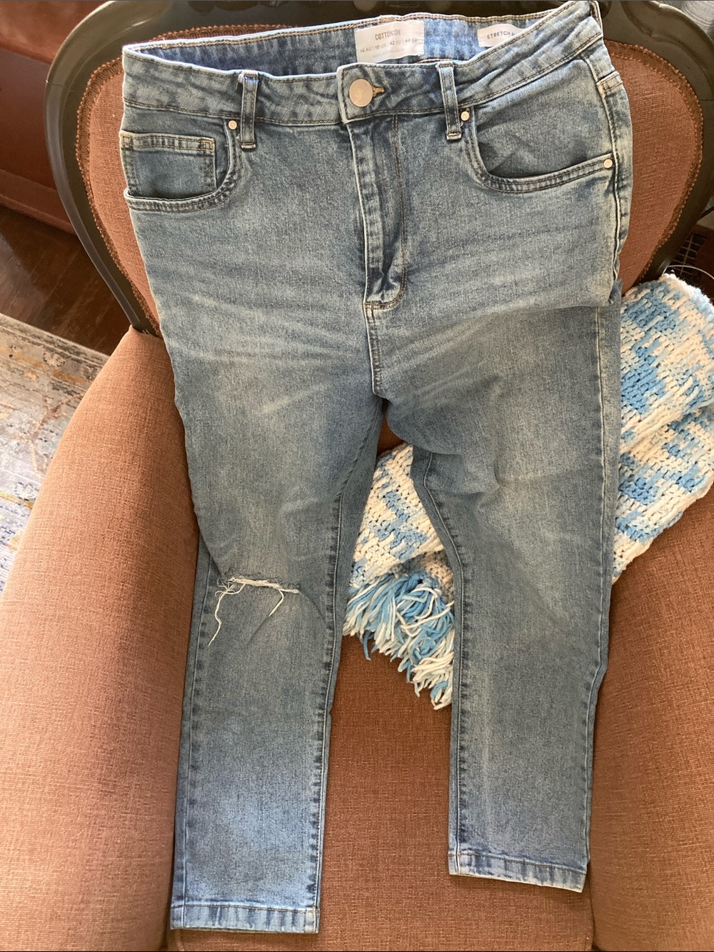 Cotton On Sz 10 Stretch Mom Jeans